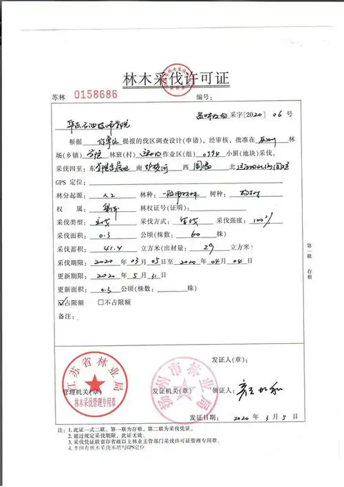 林木采伐许可证06