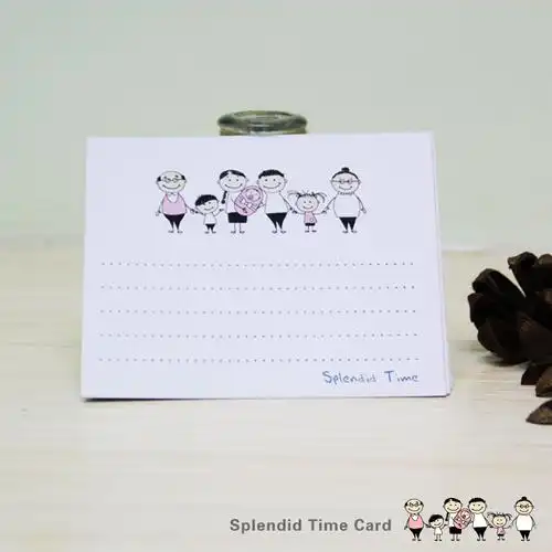 【幸福之家】卡通留言卡/祝福卡/空白卡/生日卡/便签卡【满包邮】http