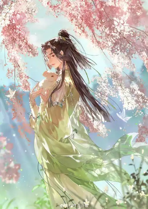 愿你踏遍山河,仍觉人间值得……  古风人物插画(画师@秋狸盖浇饭)