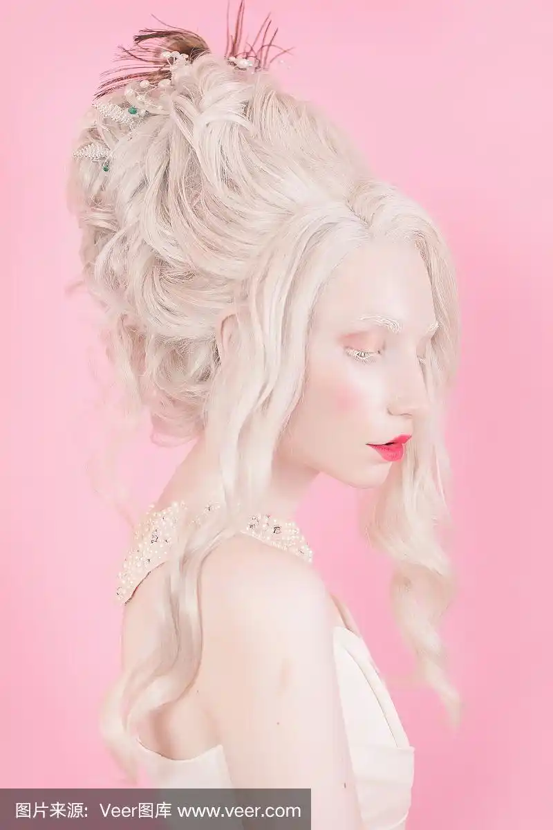 洛可可风格,金色头发,女人,发型,自然美