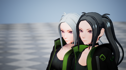 赛博朋克可爱女孩女生角色动画虚幻ue4cyber设计素材