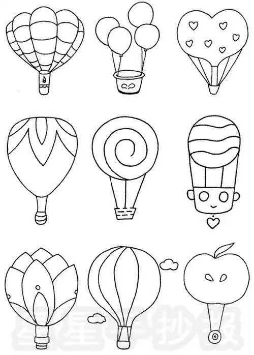 气球画简笔画视频教程