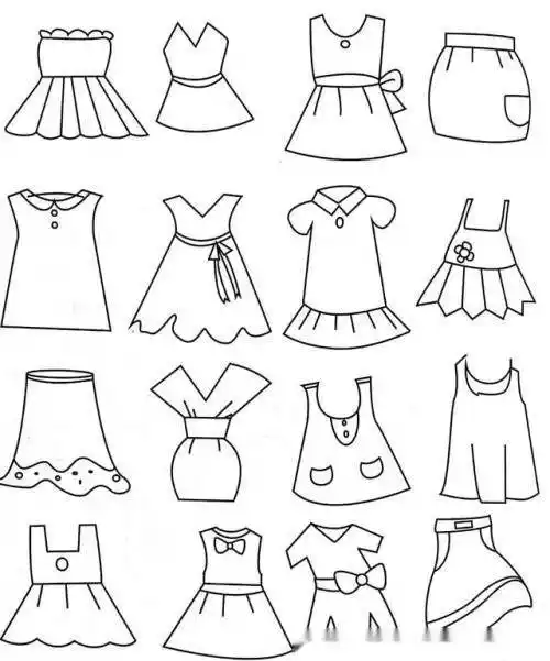 衣服简笔画图片大全 衣服简笔画图片大全可爱