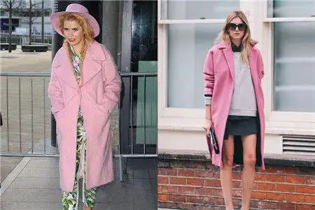 粉色内搭可以配什么颜色外套