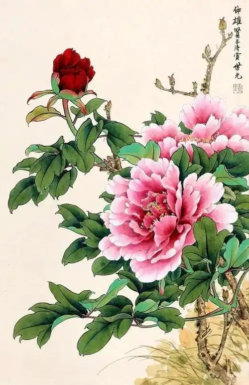 十大名家画牡丹