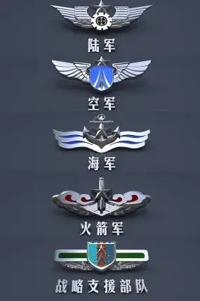 上世纪50年代军事演习 c4d五大兵种标识走过路过别错过 军徽展示-1