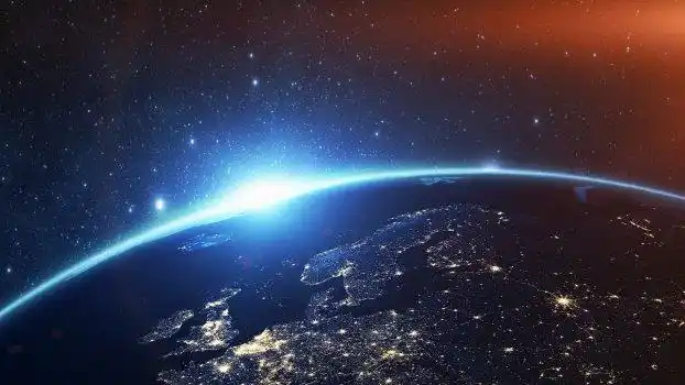 空间,蓝色,地球,欧洲,夜景,照明图片