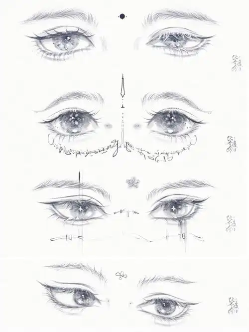 如何画眼睛  #爱笑的眼睛  #画眼睛  #眼睛绘画教程  #古风眼睛