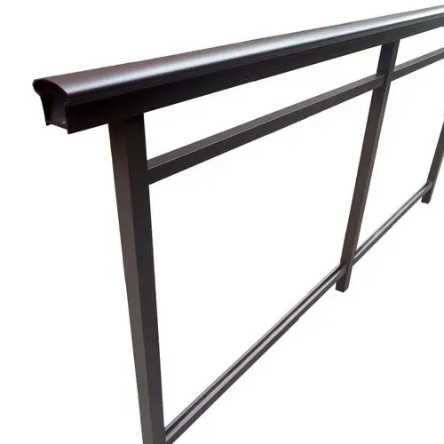 铝合金阳台护栏室外钢化玻璃栏杆小区楼顶露台围栏家用楼梯扶手