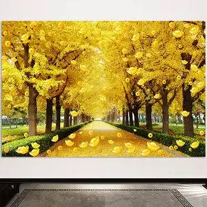 003人付款淘宝财源滚滚风水画黄金满地金钱树挂画发财树招财聚财意境