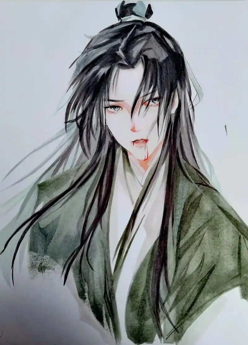 临摹 #古风 #画画 #手绘 #马克笔 #千秋 #帅哥 # - 抖音