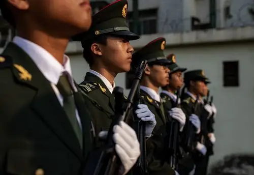 少年强,则中国强, ——惠州市水口大湖学校国旗护卫队