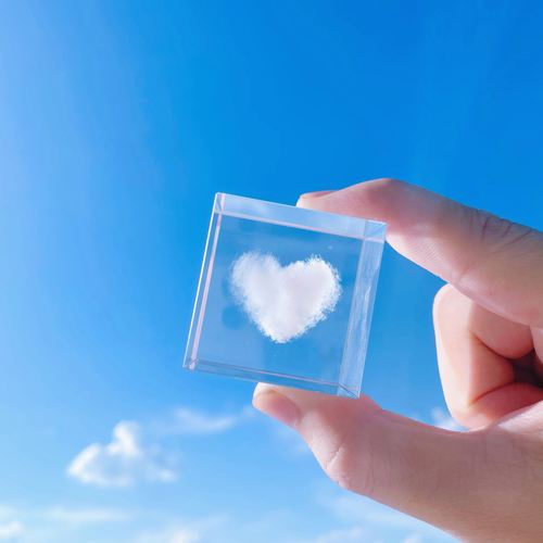 领养一朵云治愈云朵摆件桌面水晶云立方高级感生日礼物送女友闺蜜