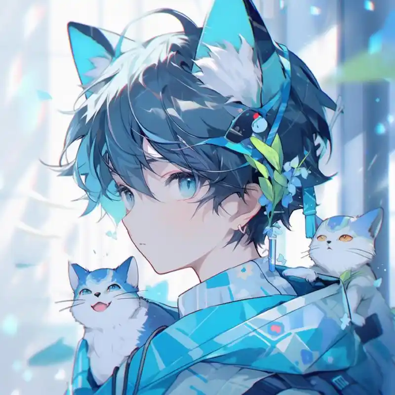 正太# #动漫男头# #男生头像# #正太音# #二次元# #头像# #猫耳