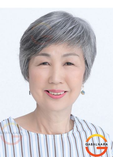 花白80岁头短光头头套老人头老人白色发套中老年整顶假发