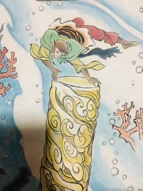 钱晔绘画龙宫借宝