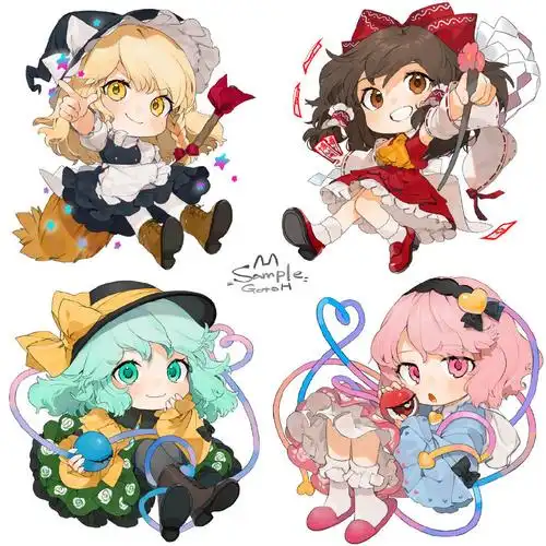 来自插画师ごとーq版人物表情绘画练习twinekocat510