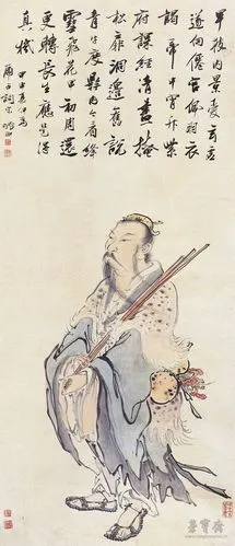 明 张翀 散仙图 55.5cmx129.5cm  广东省博物馆藏