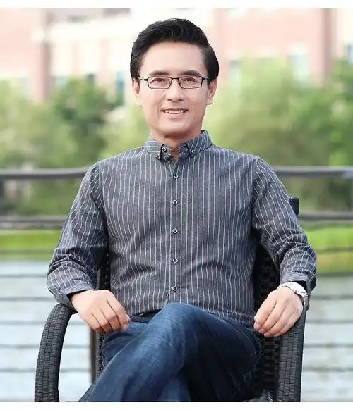 俞兆林 纯棉爸爸长袖衬衫春装薄款中年男士上衣40岁50中老年人男装