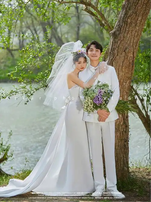小清新森系婚纱照