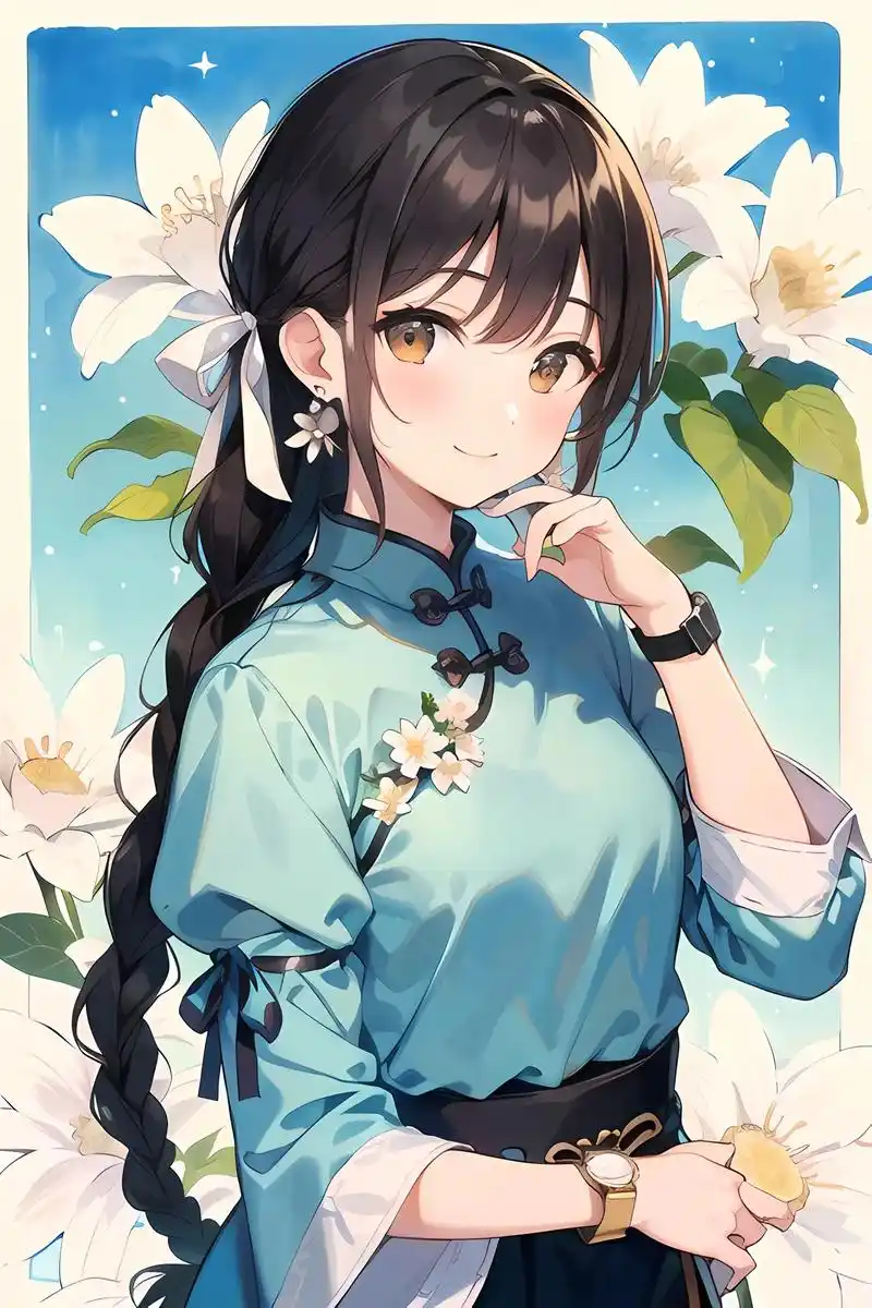 民国风.#二次元美图 #二次元 #动漫少女 #ai二次元 # - 抖音