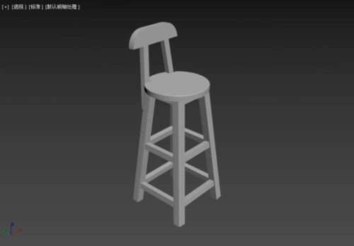 3dmax吧台凳(高脚凳)建模教程