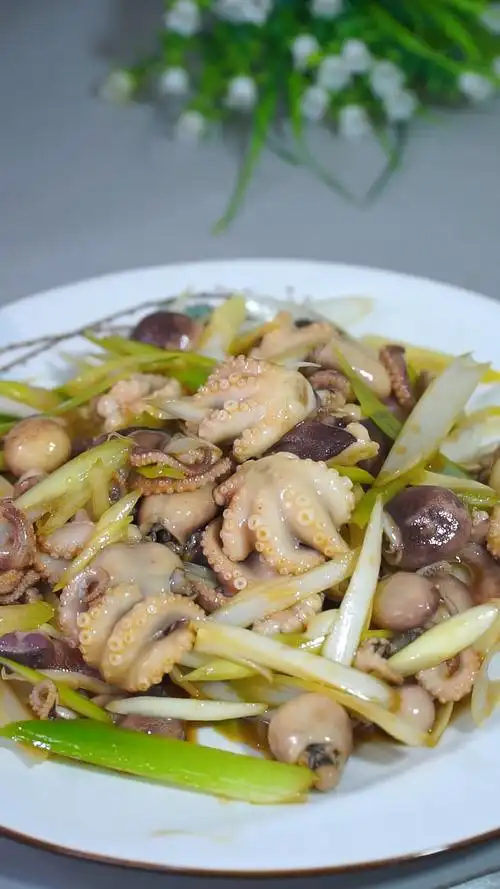 春日好食光#葱拌八爪鱼家常做法-度小视