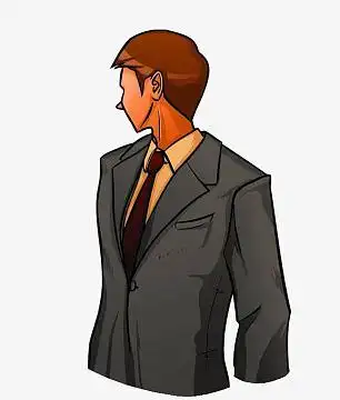 商务人士png卡通手绘做研发的男人png长腿偶吧epspng微笑戴眼镜人物