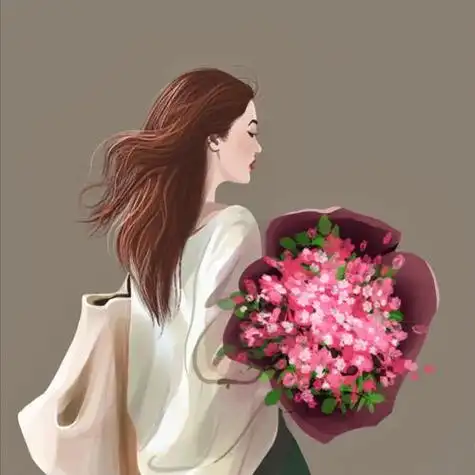 女生抱花背影头像 - 搜狗图片搜索