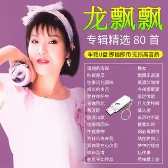 冷橙龙飘飘专辑汽车载u盘歌曲经典老歌甜歌酒廊情歌无损高音质优盘mp3