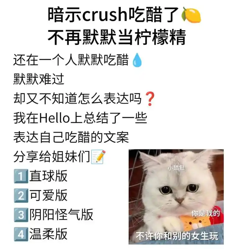 "我吃醋了"的高情商表达93.适当吃醋可以促进两人关系93  - 抖音