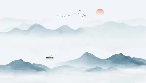 山水画水墨山水画意境山水画图片