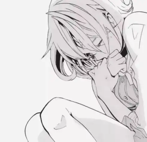 值得让你这么做的人不会让你哭泣流泪黑白动漫头像饕餮