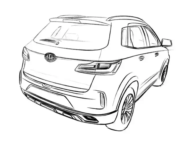 定位低于x80 奔腾全新小型suv效果图