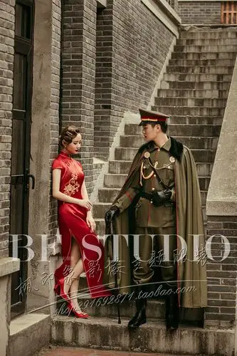 影楼拍照主题服装新款军阀大帅情侣街复古民国旗袍