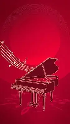 红色钢琴素材-红色钢琴图片-红色钢琴素材图片下载-觅知网
