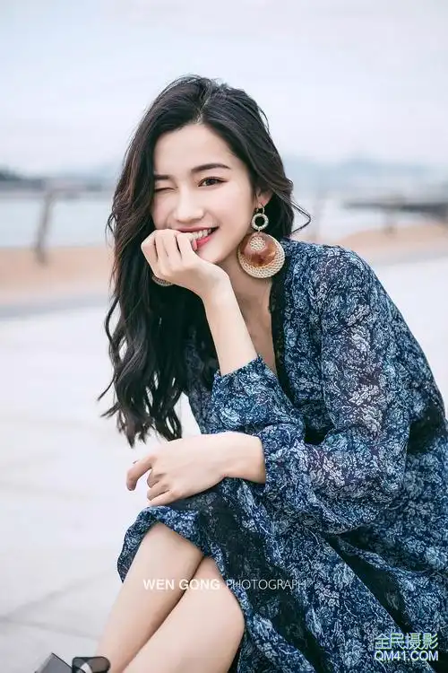 【文公摄影】模特小咪最新网红风甜美风格小清新连衣裙旅拍