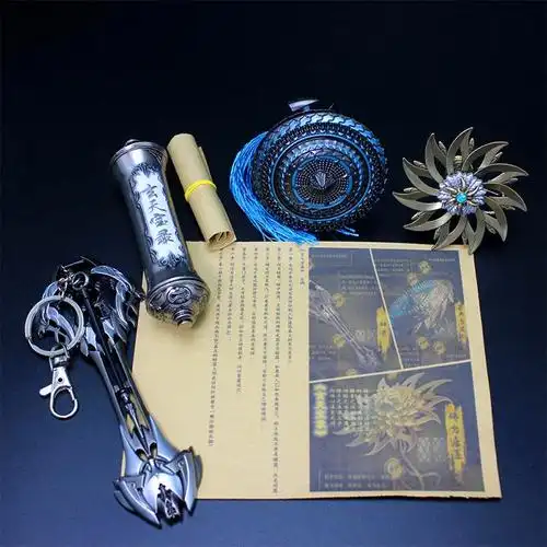 斗罗动漫周边唐三暗器玄天宝录佛怒唐莲合金模型大陆武器手办玩具