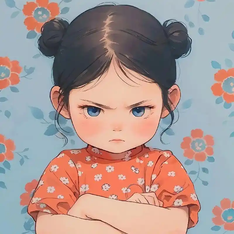 萌娃漫画头像 #漫画头像 #女生生气系列 #动漫头像 #国 - 抖音