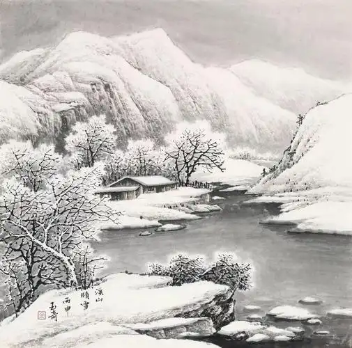 全国一等奖的山水画 全国一等奖的山水画二年级彩铅