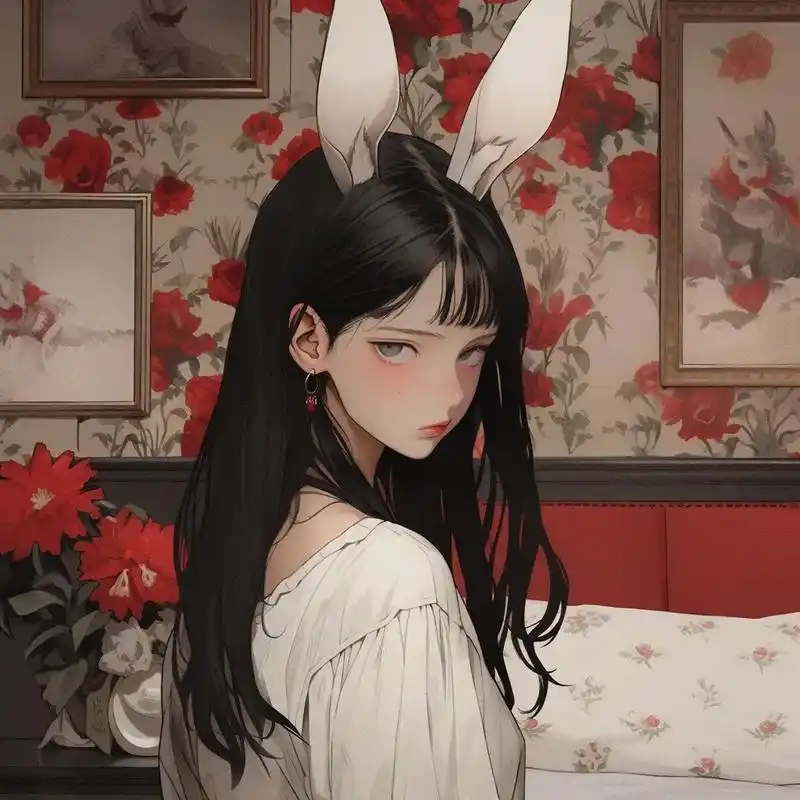 高冷兔兔.#慵懒偏冷淡风头像 #女生头像 #小众 #绝美 - 抖音