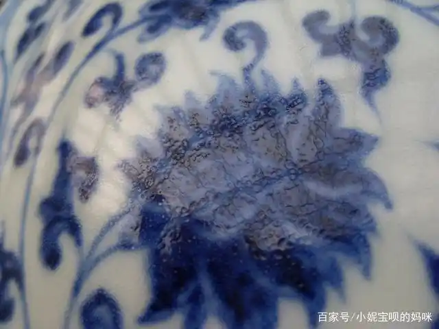 青花橘皮纹图片