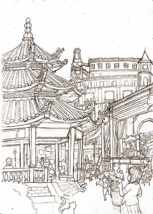 民国时期的汕头老市区曾经繁华的小公园