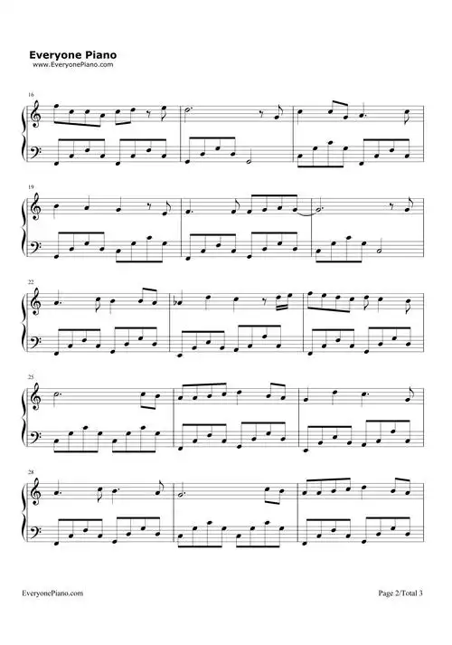 魔法城堡-tfboys五线谱预览2-钢琴谱文件(五线谱,双手简谱,数字谱