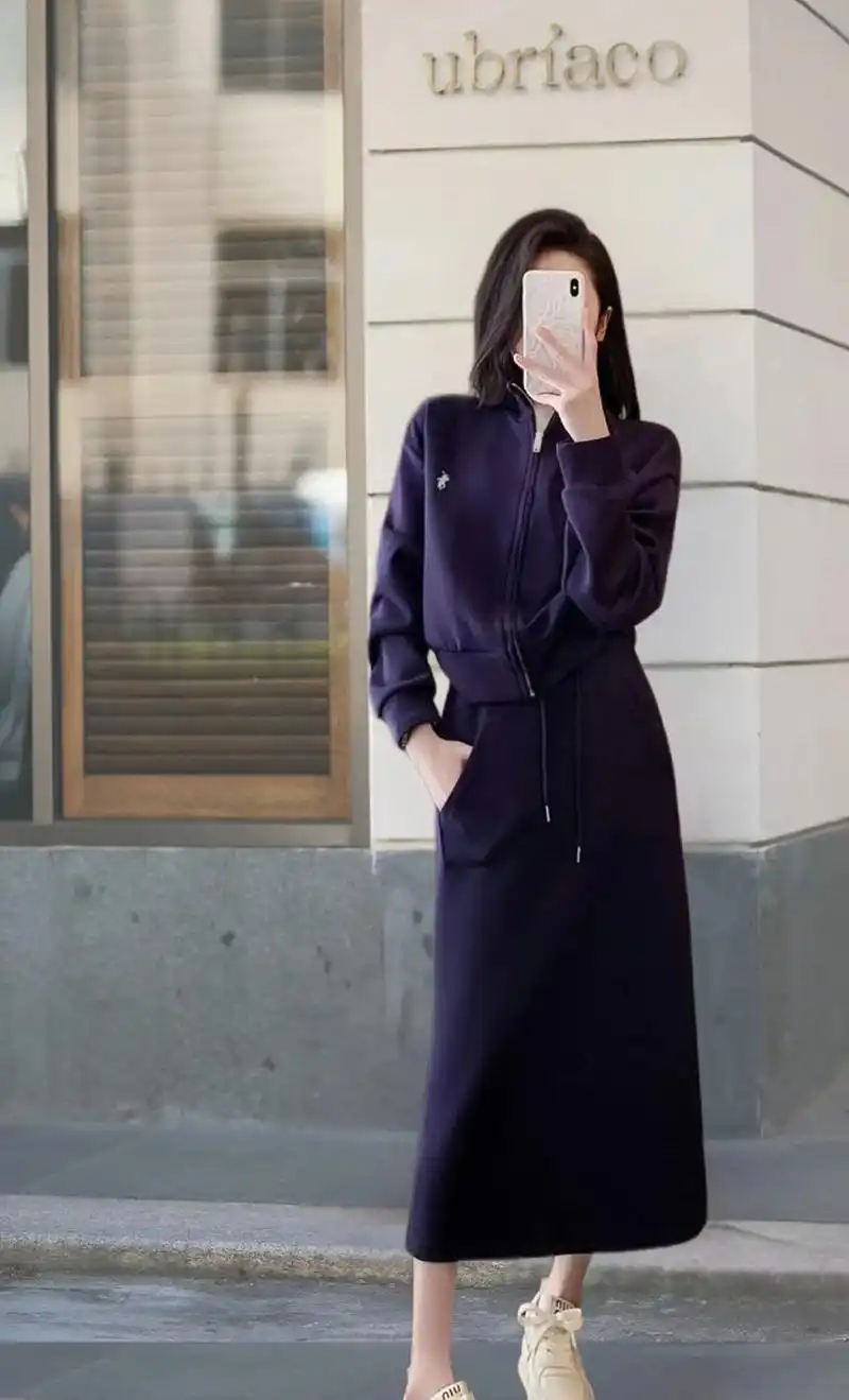 时尚轻熟风女士秋装休闲显瘦两件套