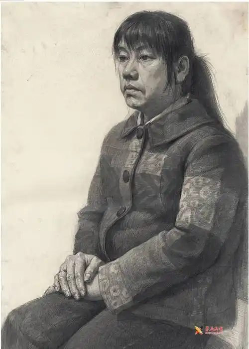 人物素描半身像优秀范画图片合集4【96幅】