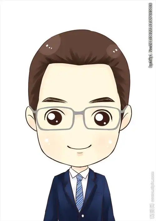 原创卡通q版带眼镜男士设计图__人物_psd分层素材_设计图库_昵图网