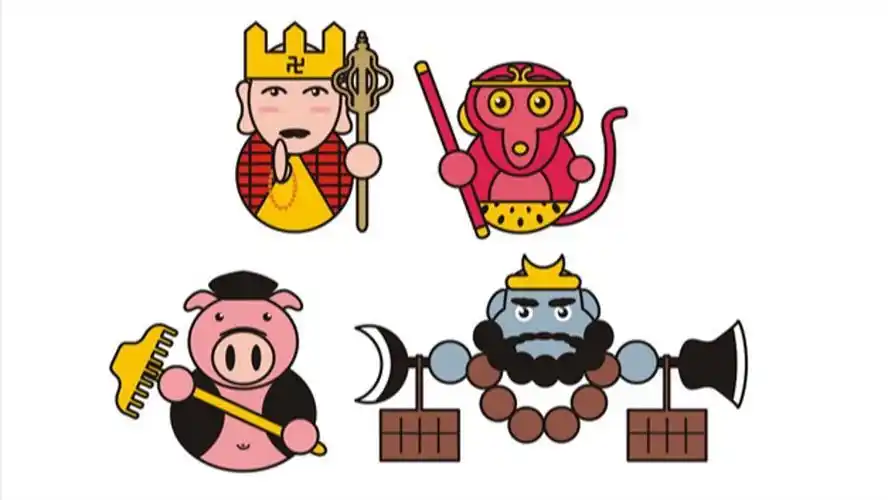 西游记4人简笔画集 简笔画图片大全-蒲城教育文学网