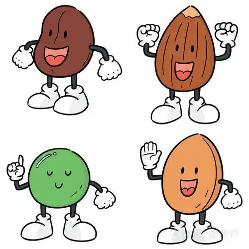 豆类卡通矢量集