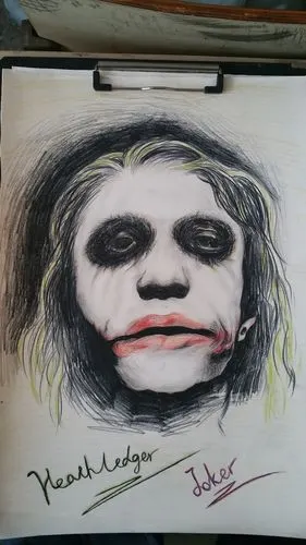 dc 小丑 希斯莱杰 临摹